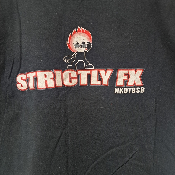 2011 NKOTBSB Strictly FX Large T-Shirt Special Effects Crew Tee Black L Gildan - Picture 4 of 6